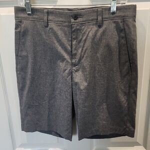PGA Tour Gray Flat Front Dress Shorts